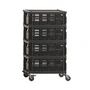 HAY- Colour Crate Rollcontainer, charcoal, recycled