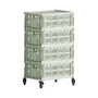 HAY- Colour Crate Rollcontainer, mint, recycled