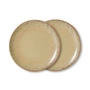 HKLiving - 70's Teller, Ø 22 cm, grit (2er-Set)