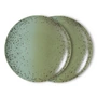 HKLiving - 70's Teller, Ø 27,5 cm, fleck (2er-Set)