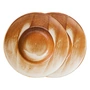 HKliving - Chef Ceramics Pasta Teller, Ø 28 cm, rustic cream/brown (2er-Set)