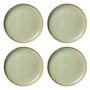 HKliving - Chef Ceramics Teller, Ø 26 cm, moss green (4er-Set)