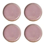 HKliving - Chef Ceramics Teller, Ø 20 cm, rustic pink (4er-Set)