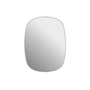 Muuto - Framed Mirror, klein, hellgelb / Klarglas
