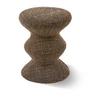 POLSPOTTEN - Zig Zag Hocker, Soft, dunkelbraun