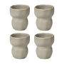 Broste Copenhagen - Limfjord Becher 350 ml, light grey  (4er-Set)