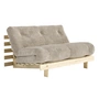 Karup - Roots Schlafsofa, 140 x 200 cm, Kiefer natur / soft cream (550)