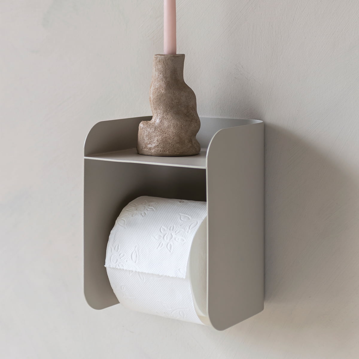 | Toilettenpapierhalter Ablage mit Mette von Carry Connox Ditmer