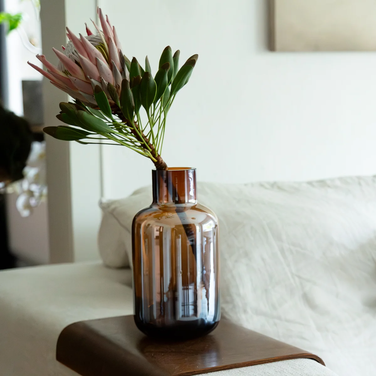 HANA - Lister Vase 13 x H 25 cm, amber