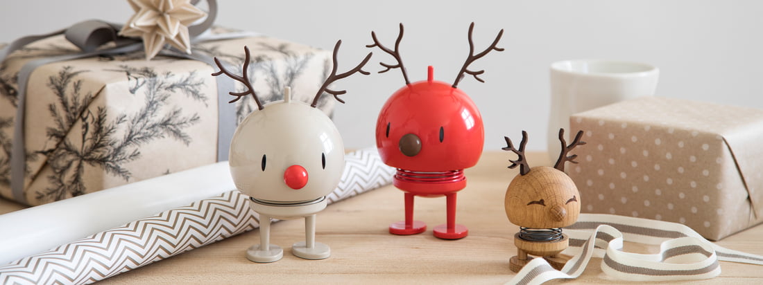 Die liebevoll gestalteten Weihnachtsfiguren von Hoptimist sind in den verschiedensten Versionen verfügbar - sei es als Schneemann, Santa, als Rentier, oder mehr.