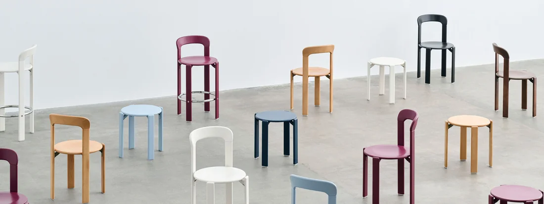 Die Rey Kollektion des dänischen Herstellers HAY begeistert mit seiner aktuellen Neuauflag. Die Rey-Serie wurde 1971 ursprünglich vom Schweizer Designers Bruno Rey in Zusammenarbeit mit HAY und Dietiker entworfen.