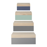 Bloomingville - Holz-Boxen (4er-Set)
