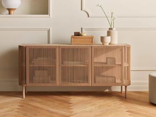 Cord Sideboard, nature Cord, weiß pigmentiert Eiche / geölt