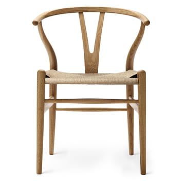 CH24 Wishbone Chair von Carl Hansen in Eiche geölt / Naturgeflecht