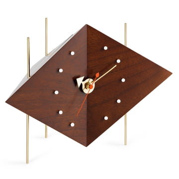 Vitra - Diamond Clock, Nussbaum massiv