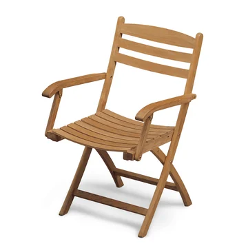 Selandia Klappstuhl mit Armlehnen von Skagerak in Teak