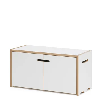 Hochstapler Regalsystem Modul mit Türen vpn Tojo in Weiß