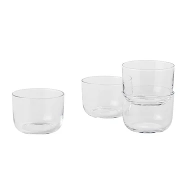 Corky Trinkglas (4er-Set) Low von Muuto in Clear