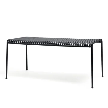 Der Palissade Tisch von HAY in Anthrazit mit einer Größe von 160 x 80 cm
