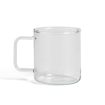 Glas Kaffeetasse von Hay in klar