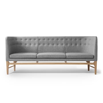 Das &Tradition - Mayor 3-Sitzer Sofa AJ5, Gestell Eiche weiß geölt / Bezug Hallingdal 65 130