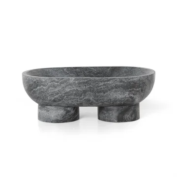 Alza Schale von Ferm Living in Marmor schwarz