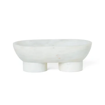 Alza Schale von Ferm Living in Marmor weiß