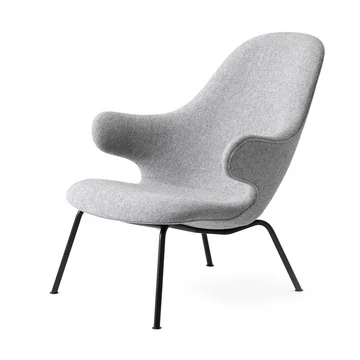 Catch JH14 Lounge-Chair von &Tradition in schwarz / Hallingdal 65 grau (130) 