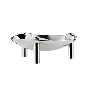 Schale von Stoff Nagel in Chrom