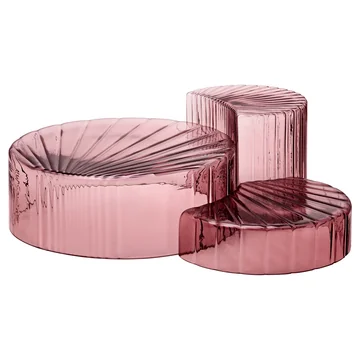Concha Schalen in rosa (3er-Set) von AYTM