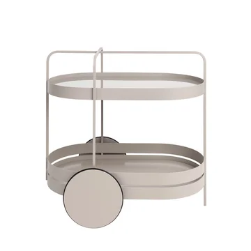 Grace Servierwagen von Schönbuch in grau-weiß