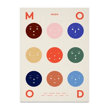 Nine Moods 50 x 70 cm von Paper Collective