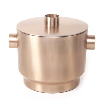 Rondo Eiswürfelbehälter, Stahl kupfer, Ø 18 cm von XLBoom 