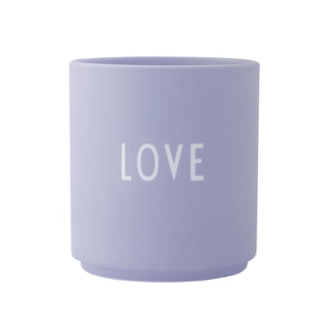 Der AJ Favourite Porzellan Becher, Love / flieder von Design Letters