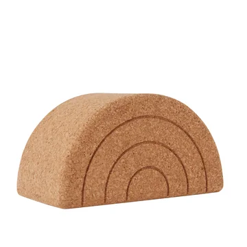 Der Rainbow Balance Hocker, Kork von OYOY