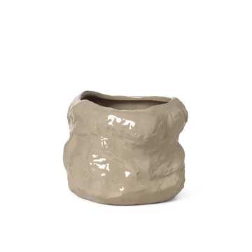 Der kleine Tuck Pflanztopf von Ferm Living in cashmere