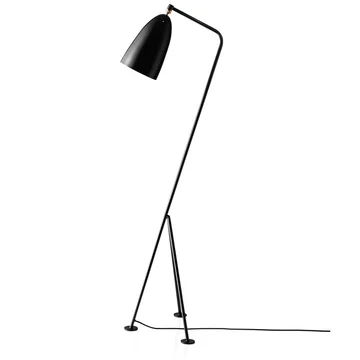 Schwarze Gräshoppa Stehleuchte GM1 von Gubi