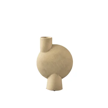 Die Sphere Vase Bubl Medio von 101 Copenhagen, sand / beige