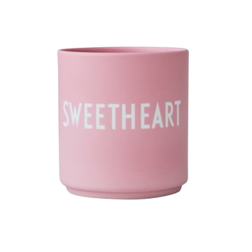 Der AJ Favourite Porzellan Becher von Design Letters, Sweetheart / pink