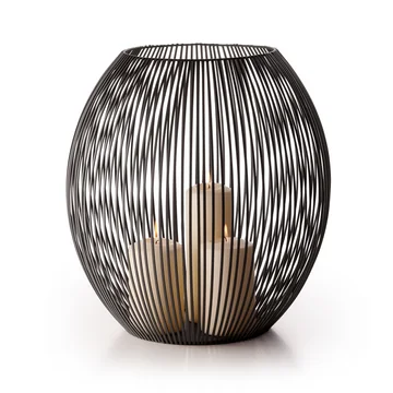 Louisiana Windlicht XXL von Philippi in schwarz