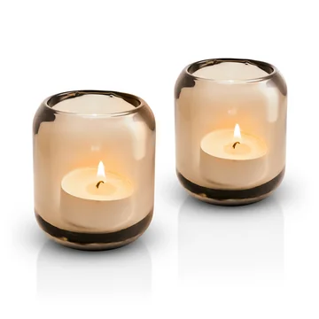 Acorn Teelichthalter in der Farbe Bernstein von Eva Solo