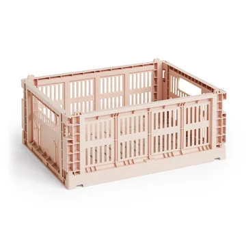 Colour Crate Korb recycelt M von HAY in der Farbe powder