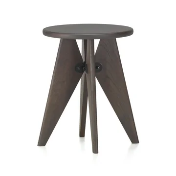 Vitra - Tabouret Solvay, Eiche dunkel / schwarz