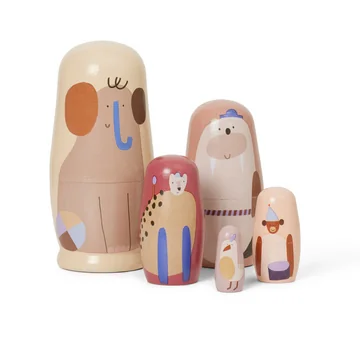 Critter Matroschka Puppen, multi von Ferm Living