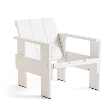 Crate Lounge Chair, L 77 cm, white von Hay