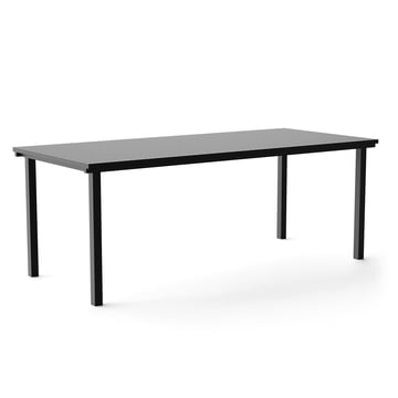 Dining Tisch, rechteckig, 200 x 90 cm, schwarz (RAL 9011) von NINE
