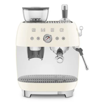 Espressomaschine mit Siebträger EGF03, creme von Smeg
