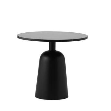 Normann Copenhagen - Turn Couchtisch Ø 55 cm, Marmor / schwarz