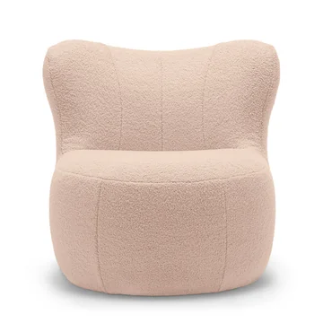 freistil - 173 Sessel (Teddy Edition), perlweiss rosé (6531)