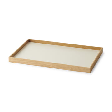 Frame Tablett, medium, Eiche / beige von Gejst